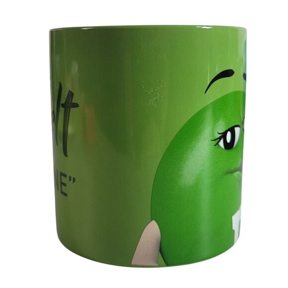 M&Ms Green Girl Mug I Melt For No One Round Humor Oversized 16oz Frankford 2019 - Picture 3 of 10